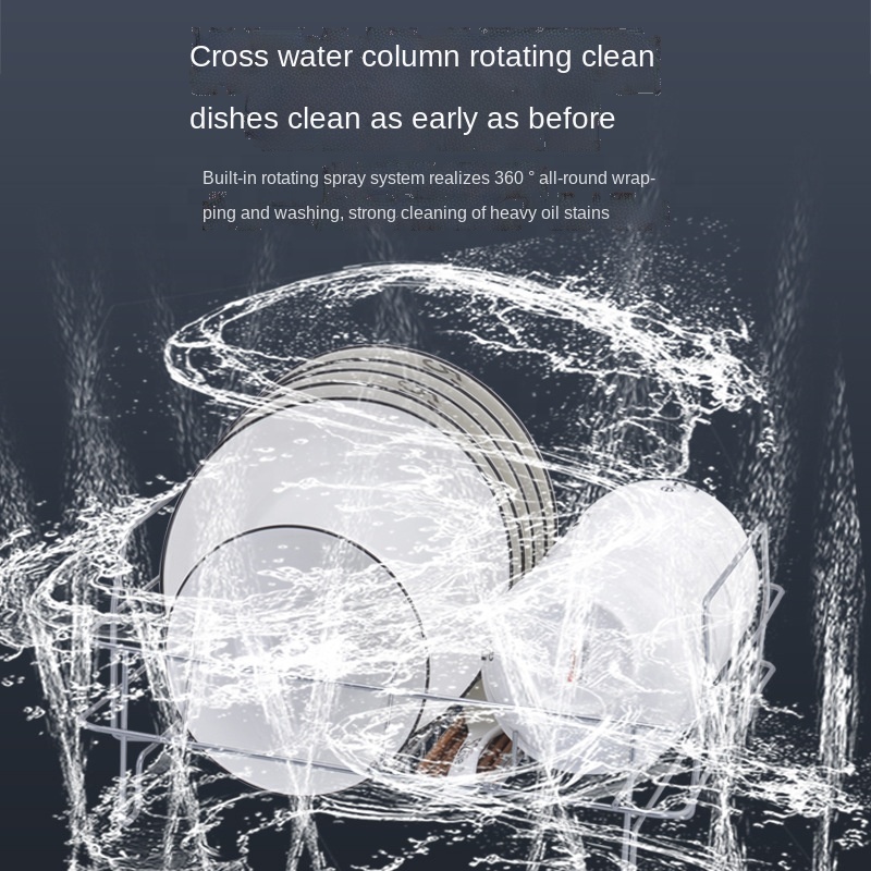 household Countertop Electric Smart Mini Dish Washer Home Use Kitchen Utensil Fruit Vegetable Bowl Automatic Washing Mac