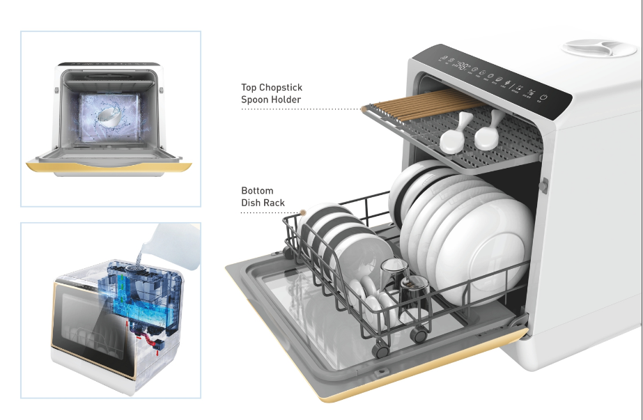 6 sets mini dishwasher/portable dishwasher/dish washers