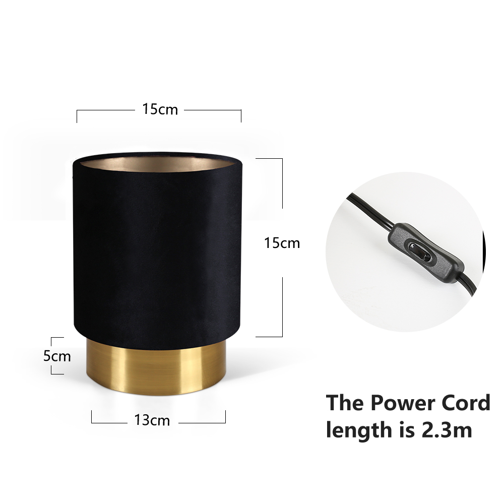 In Stock Modern Small Desk Lamp Decorative Hotel Portable Bedroom Night Stand Light Brass Table Lamp Gold Base