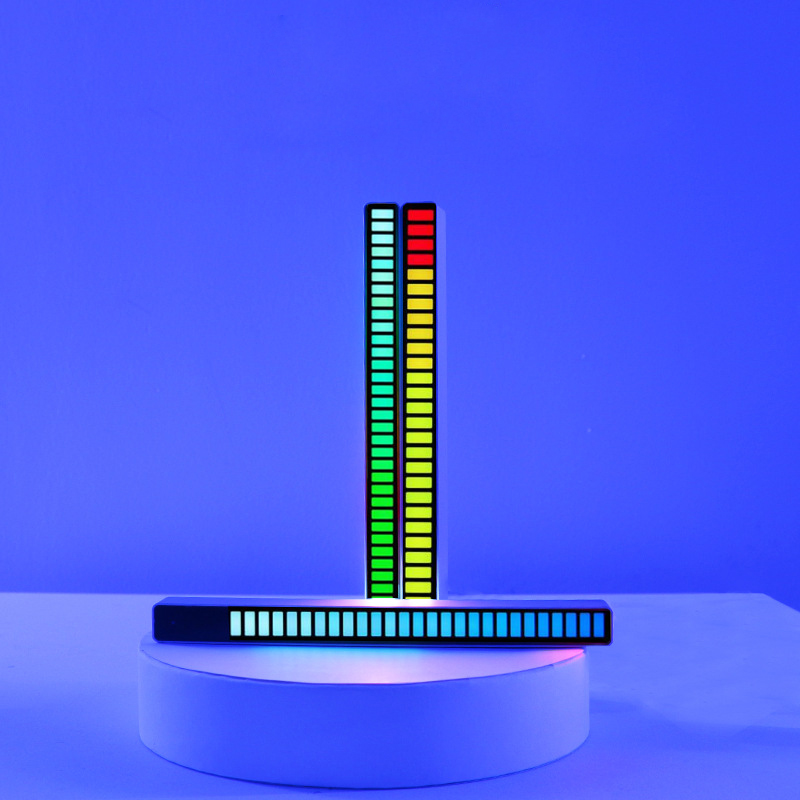 LED Strip Light Sound Control Pickup Rhythm Light Music Atmosphere Light RGB Colorful Tube USB Energy-Saving Lamp