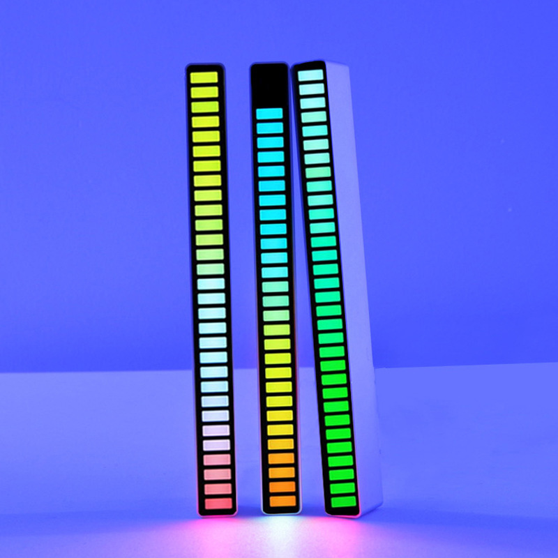 LED Strip Light Sound Control Pickup Rhythm Light Music Atmosphere Light RGB Colorful Tube USB Energy-Saving Lamp