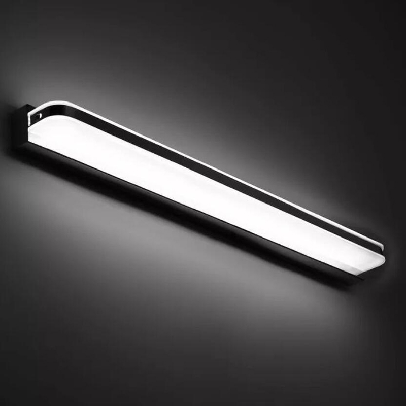 12w, 52cm long high polished stainless steel housing wall bathroom led vanity strip light for mirror