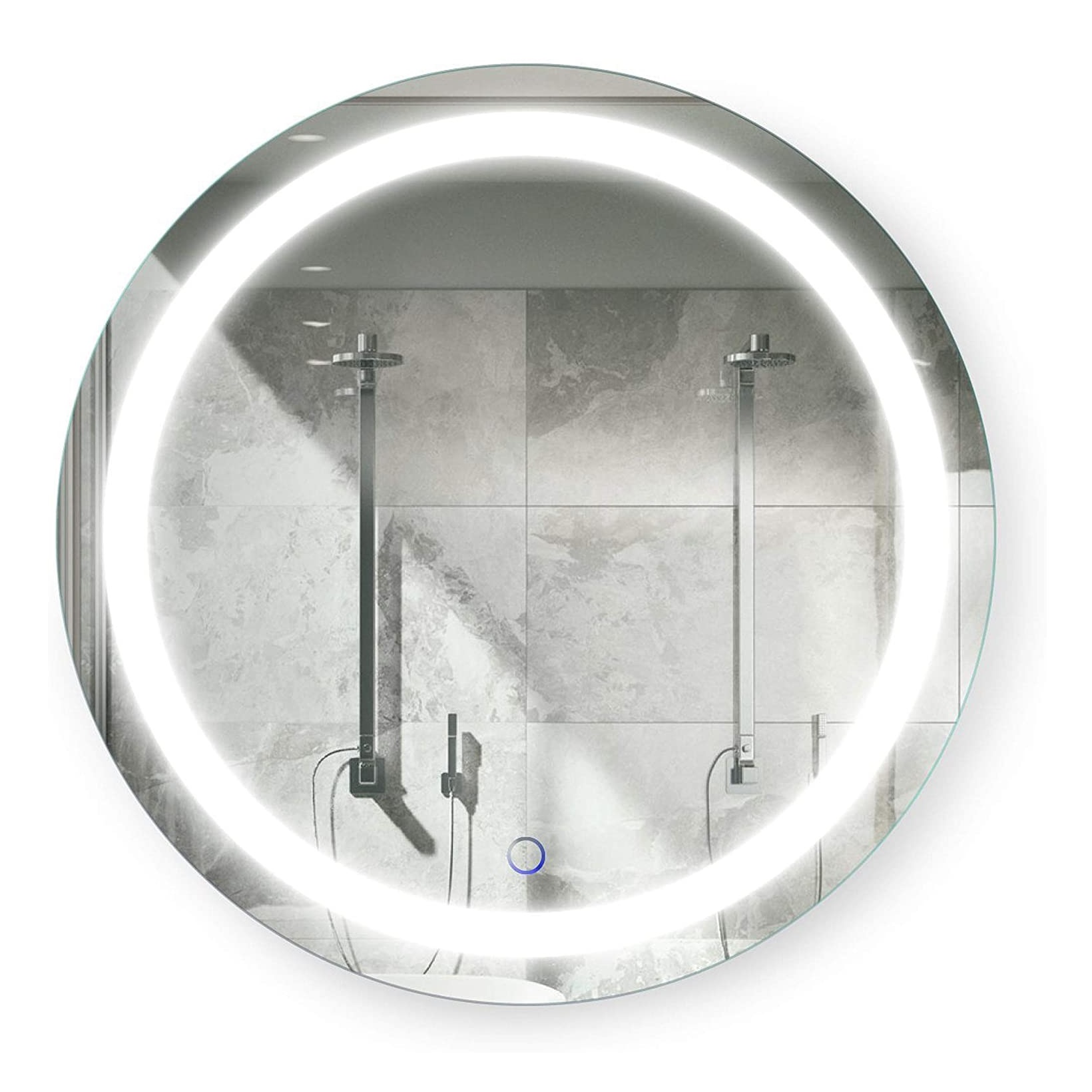 LED Mirror Round Wall Mount Lighted Mirror Bathroom Bedroom anti-fog design Vanity Make Up Lamp Wall Mounted Mirror