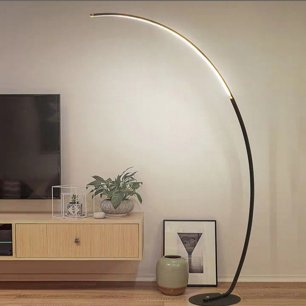 Nordic Design Led Dimmer Arc Floor Lamp Behind The Sofa Led Standing Lamp Office Pole Lamp For Bedroom Living Room