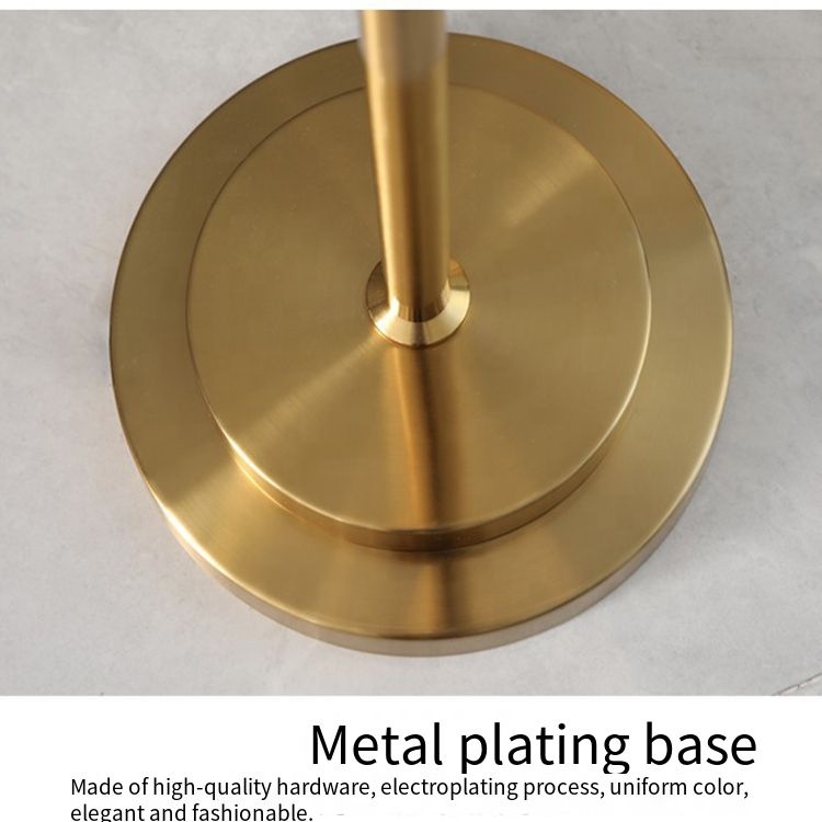 Golden living room floor lamp modern cloth cover floor lamp side floor lamps gold