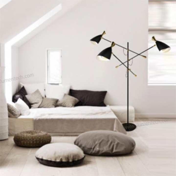Modern 3 Led E27 bulbs Standing Lamp Classic Floor Standing Lamps For Living Room