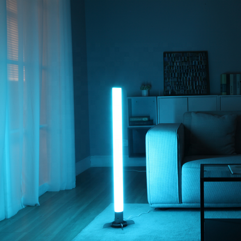 VALED High quality  modern led rgbw  360 degree floor lamp luxury modern standing APP lamp