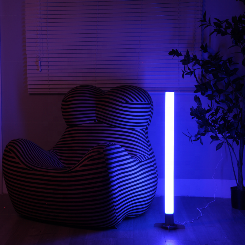VALED High quality  modern led rgbw  360 degree floor lamp luxury modern standing APP lamp