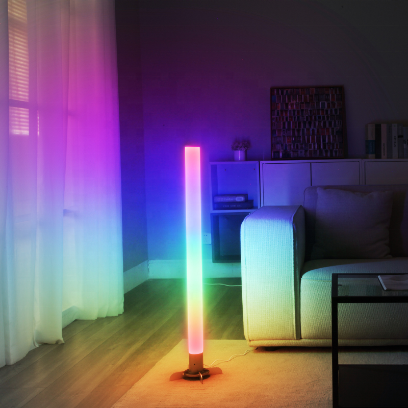 VALED High quality  modern led rgbw  360 degree floor lamp luxury modern standing APP lamp