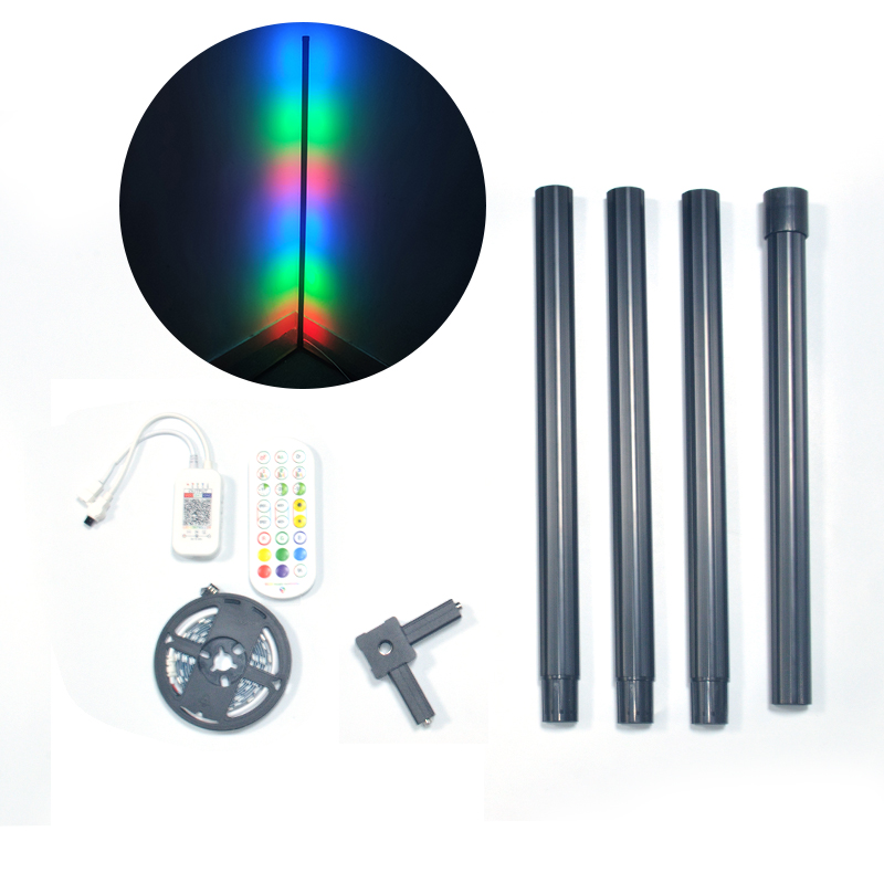 RGB remote control Corner Floor Lamp Nordic Decoration Home Floor Lamps for Living Room Bedroom