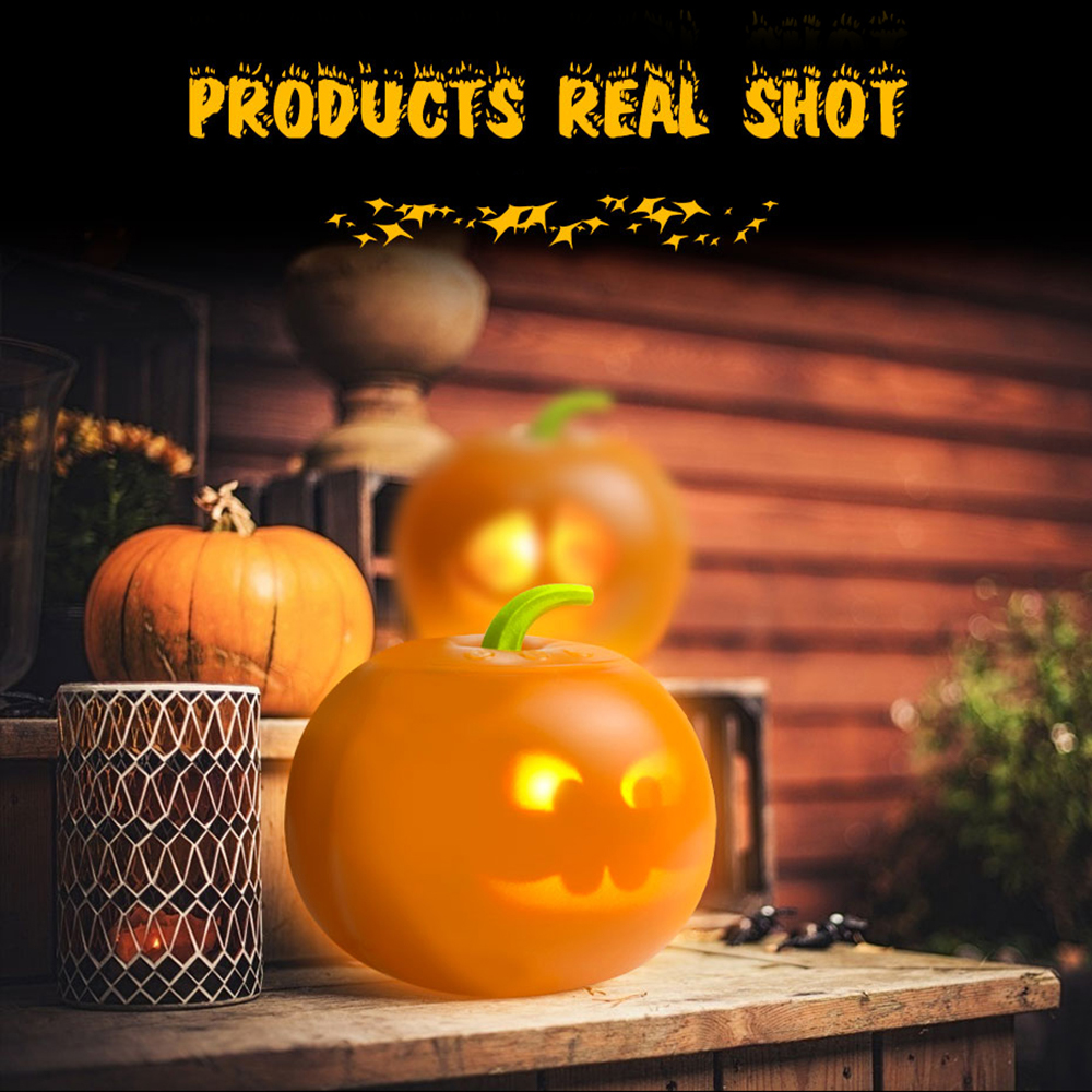 2021 New Creative Halloween Pumpkin Projection Lamp Animated Talking Pumpkin LED Light for Halloween Home Party Decor