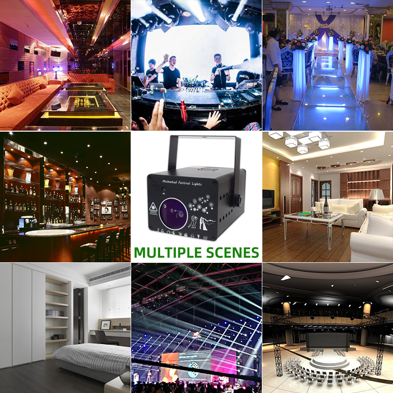 halloween light Event Party Supplies Holiday Lighting dj music laser Party decorations light animated projector at home 