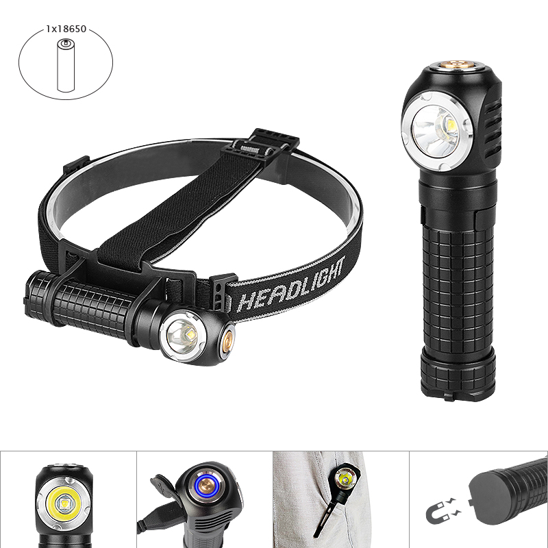XML L2 rechargeable high lumen aluminum flashlight headlamp head flashlight light torch