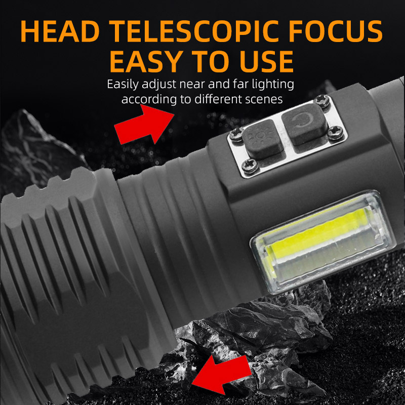 Super Bright Linternas 25w 8 Modes Rechargeable Hunting Flash Light Long Range Torch Light Waterproof LED Flashlight Tac