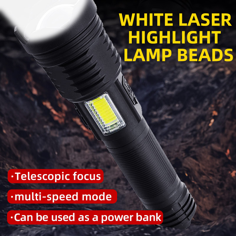 Super Bright Linternas 25w 8 Modes Rechargeable Hunting Flash Light Long Range Torch Light Waterproof LED Flashlight Tac