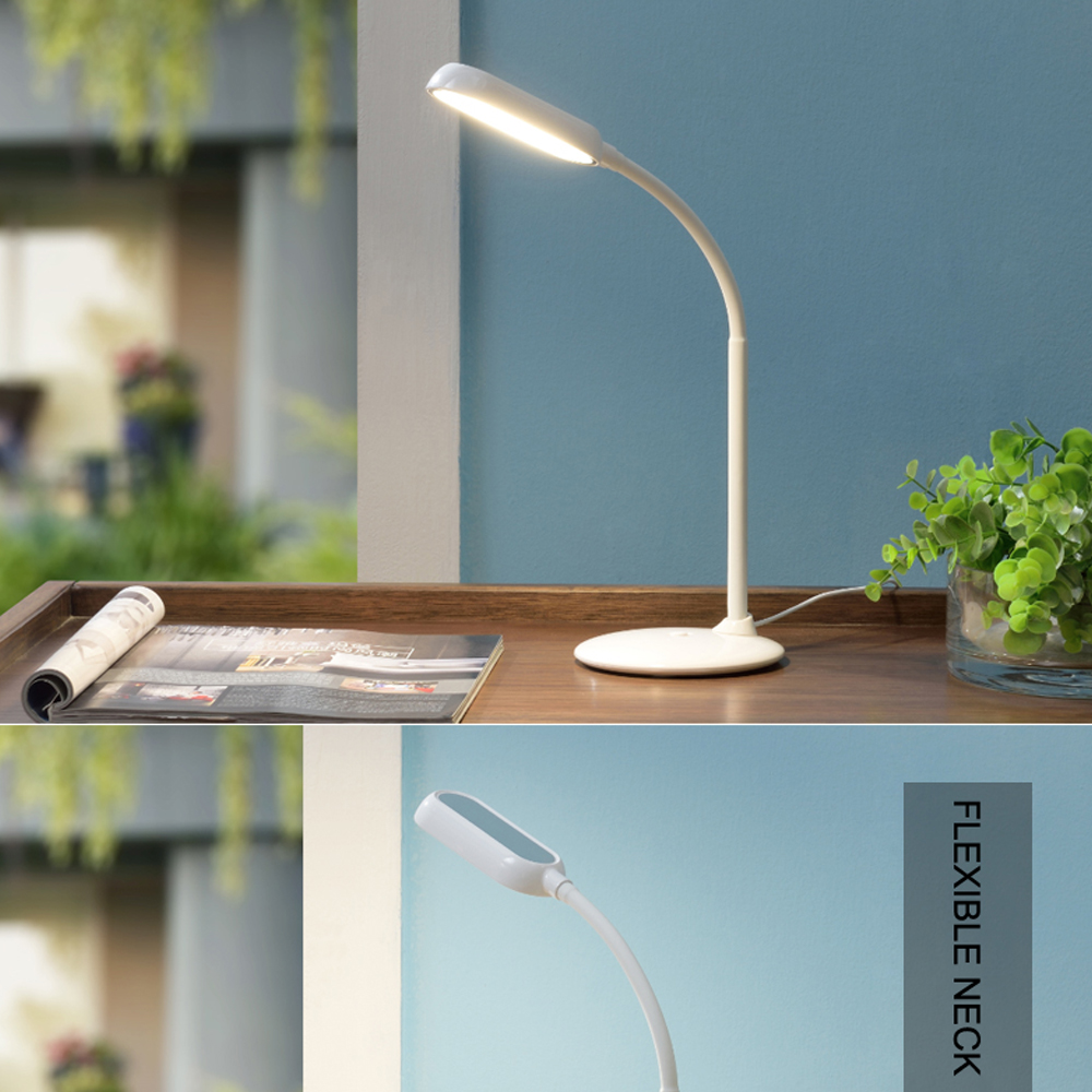 Book Reading Lamp Eye Caring Led Desk Lamp Desk Led Light Magnifier Lamp with Us Power Cable and Flexible Goose Neck 12x