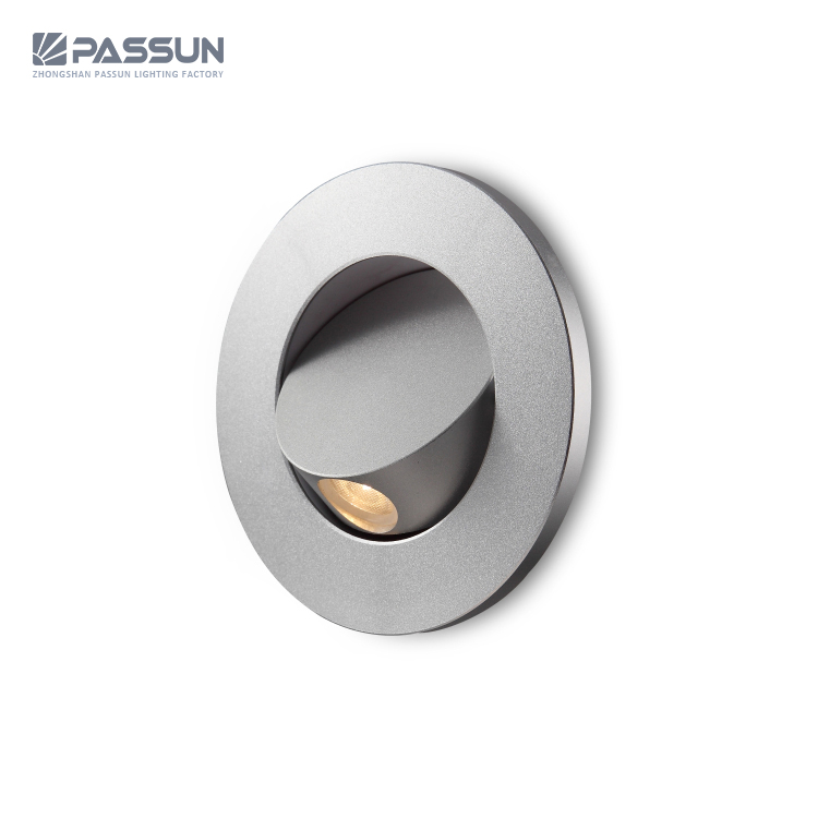 modern hotel home bedroom round wall recessed 3W book lamp headboard reading light