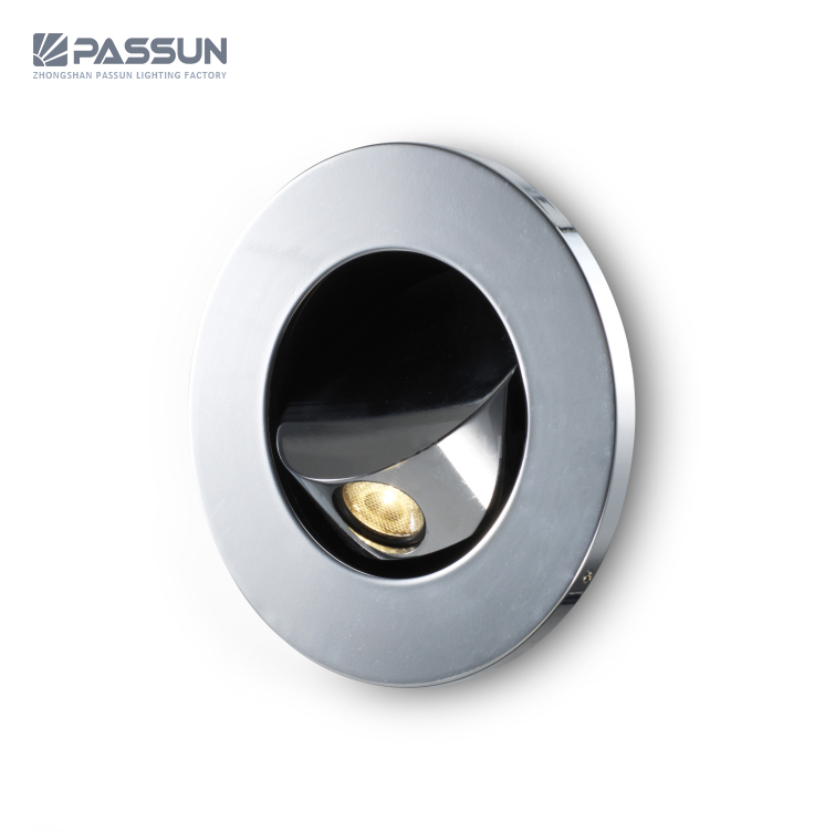 modern hotel home bedroom round wall recessed 3W book lamp headboard reading light