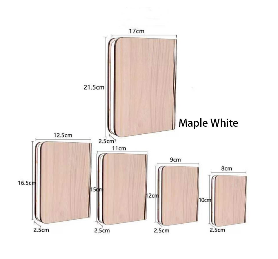  Wooden Book Shaped Light Screen Amber Led Folding Book Light