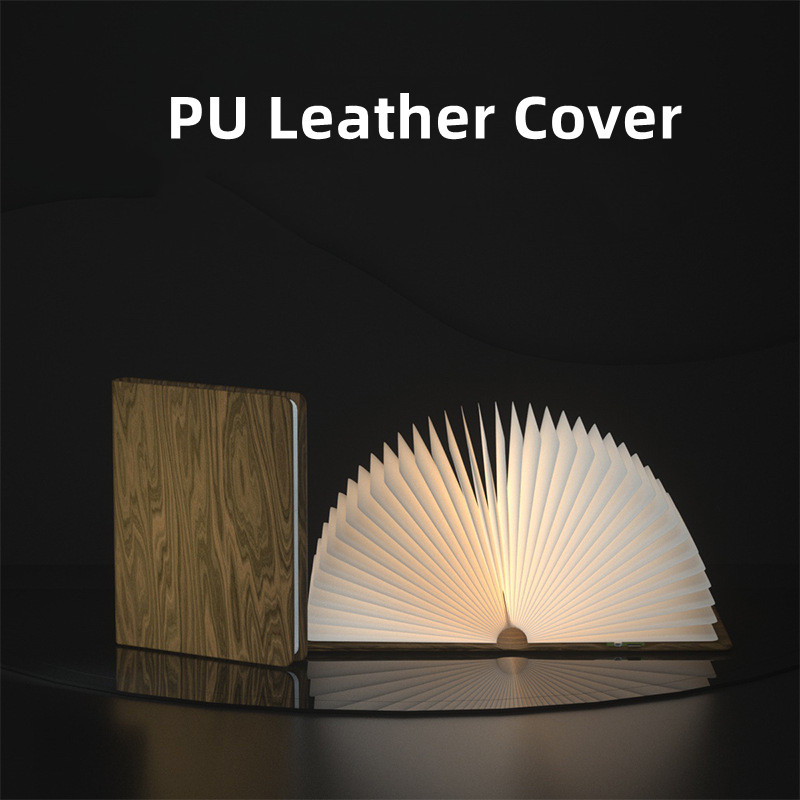  3/5 Colors Folding PU Leather Book Lamp Mini Led Book Reading Light  Led Book Lights