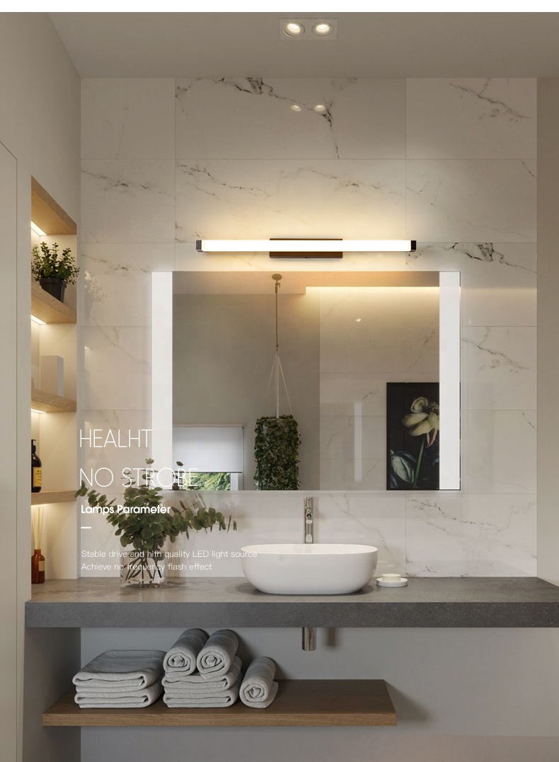 Modern LED Mirror Light 6W 12W  Indoor Long Wall Lights Bedroom Living Room bathroom wall mirror lamp