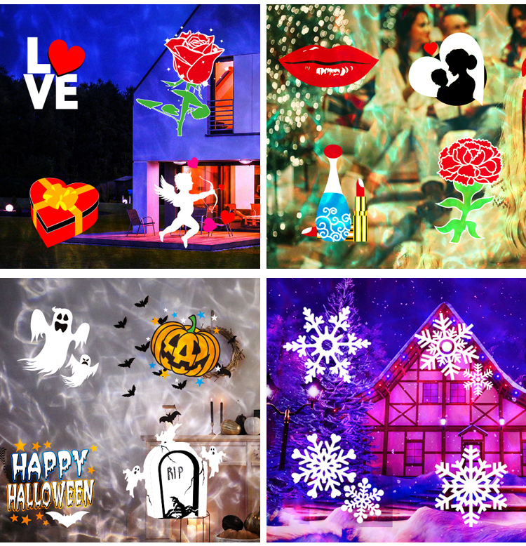 LED animation card pattern Christmas Decoration Light Outdoor Lawn Lamp Garden Light Halloween lights