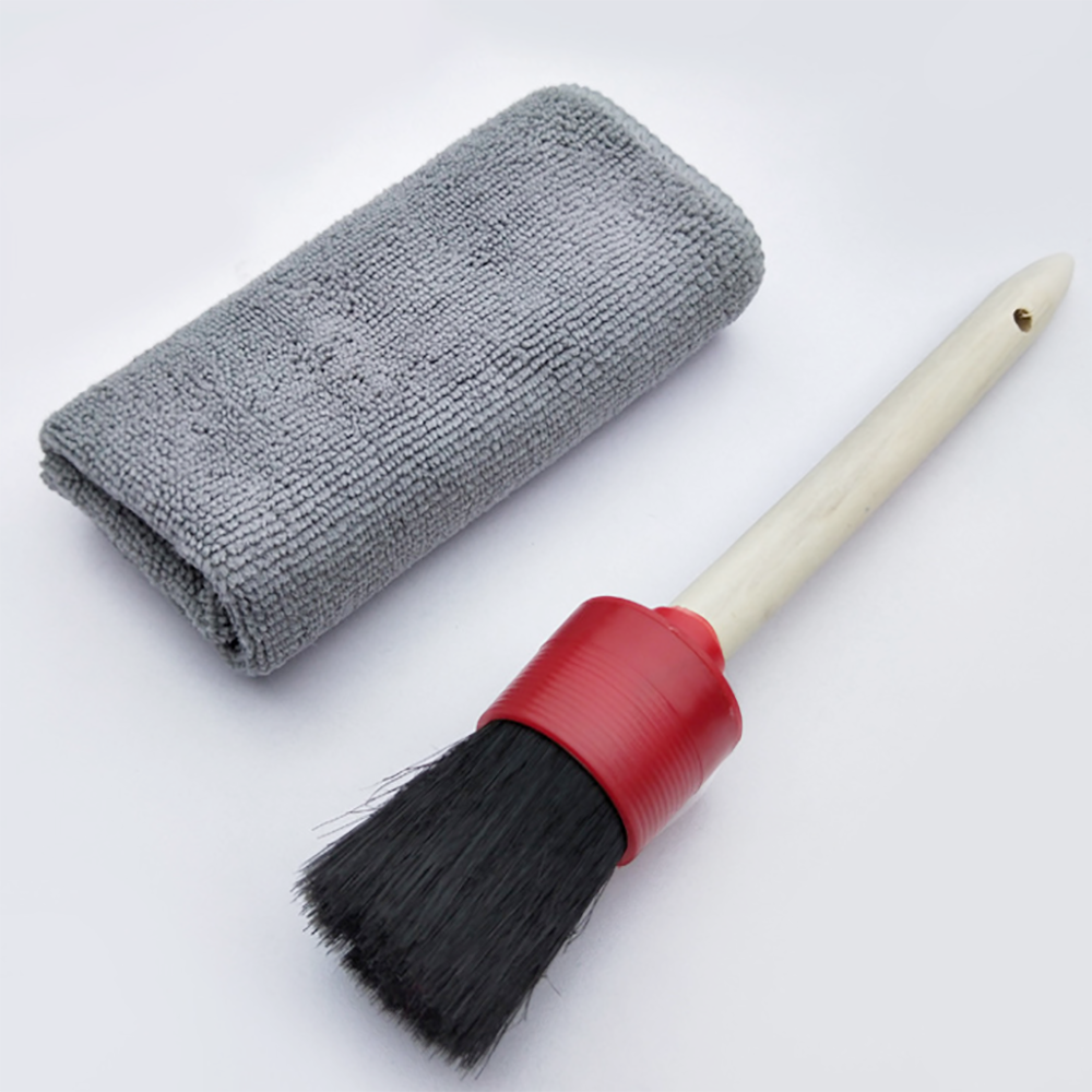 Pig Hair Material Car Air Conditioner Vent Detailing Brush Car Care Cleaning 36 Pcs/ctn  CN;JIA DFB006 Black D