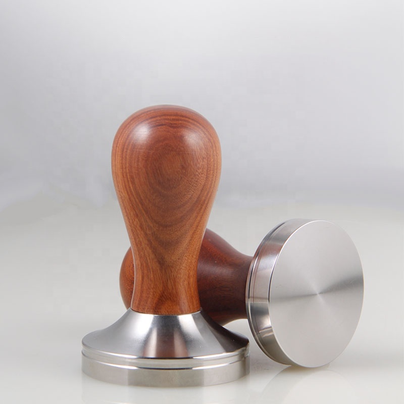 Coffee Tea & Espresso Supplies Espresso Stainless Steel Coffee Wooden Tamper, Tamper Coffee