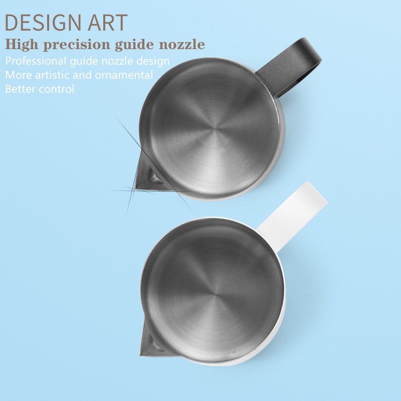 Coffee Tools Polishing Surface Stainless Steel Milk Frother for Espresso Coffee Drink Latte Cup Coffee Milk Pitcher Bari