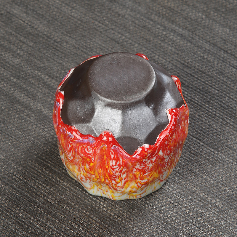 Tea Cup Set Espresso Color Porcelain Saucer Turkish Ceramic Coffee Cup