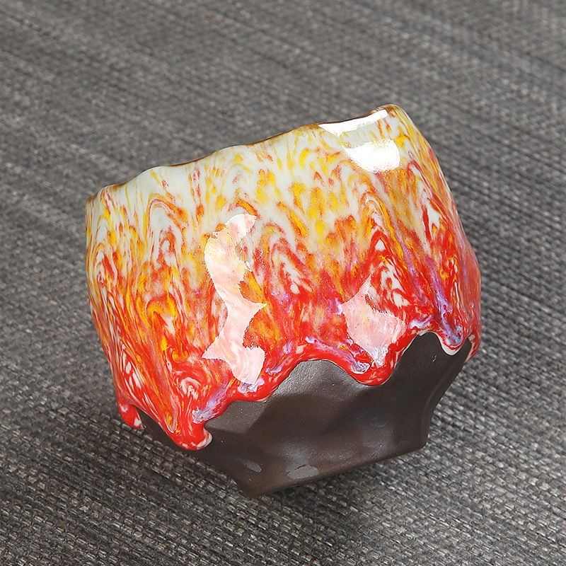 Tea Cup Set Espresso Color Porcelain Saucer Turkish Ceramic Coffee Cup