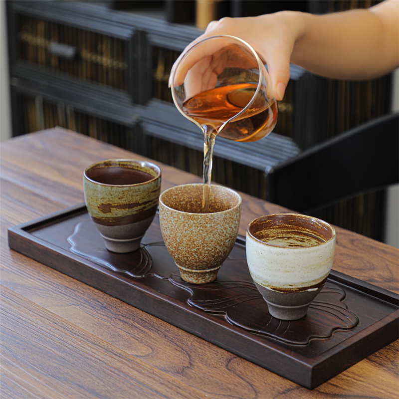 Vintage Matt Ceramic Tea Cup Japanese Style Cup Without Handle Porcelain Espresso Mug Coffee Cups