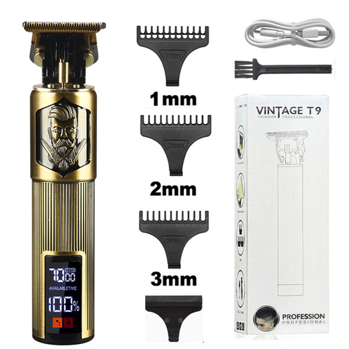 Hair Trimmer T9 Electric Hair Trimmer For Men Rechargeable Electric Shaver Beard Barber Hair Cutting Machine