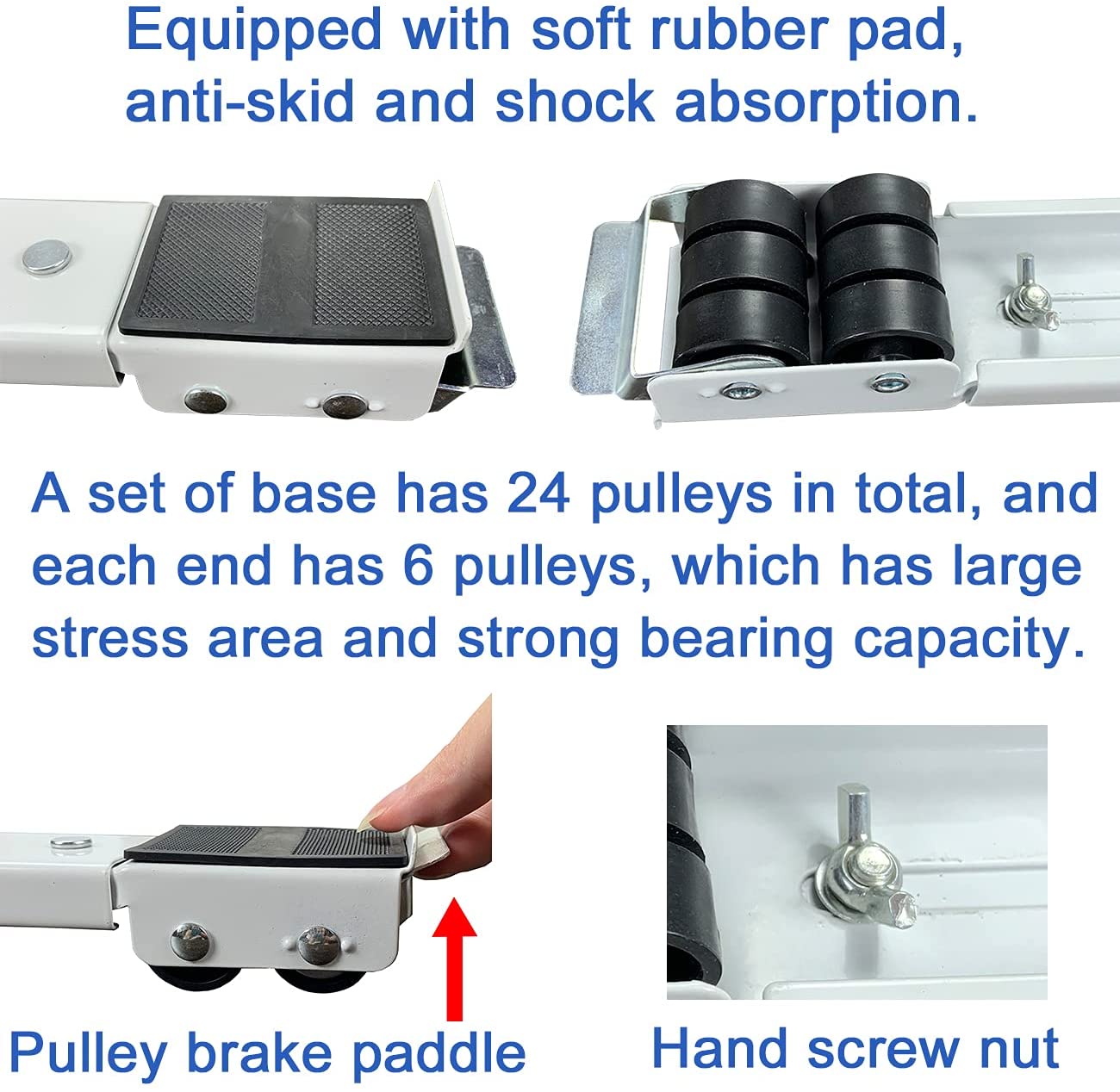 Heavy Duty Extensible Appliance Roller is Suitable for Washing Machines, Refrigerators, Dryers, Dishwashers