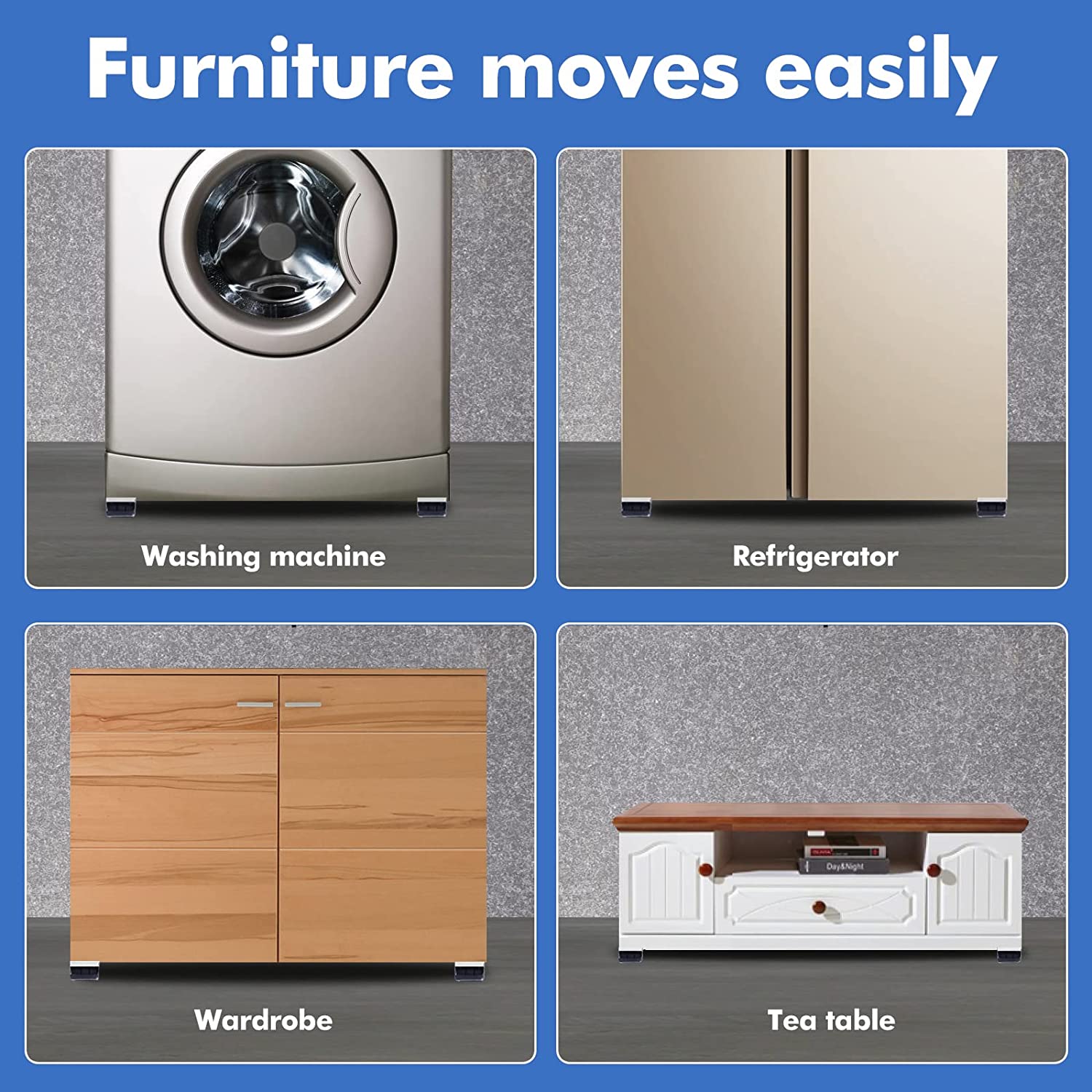 Heavy Duty Extensible Appliance Roller is Suitable for Washing Machines, Refrigerators, Dryers, Dishwashers