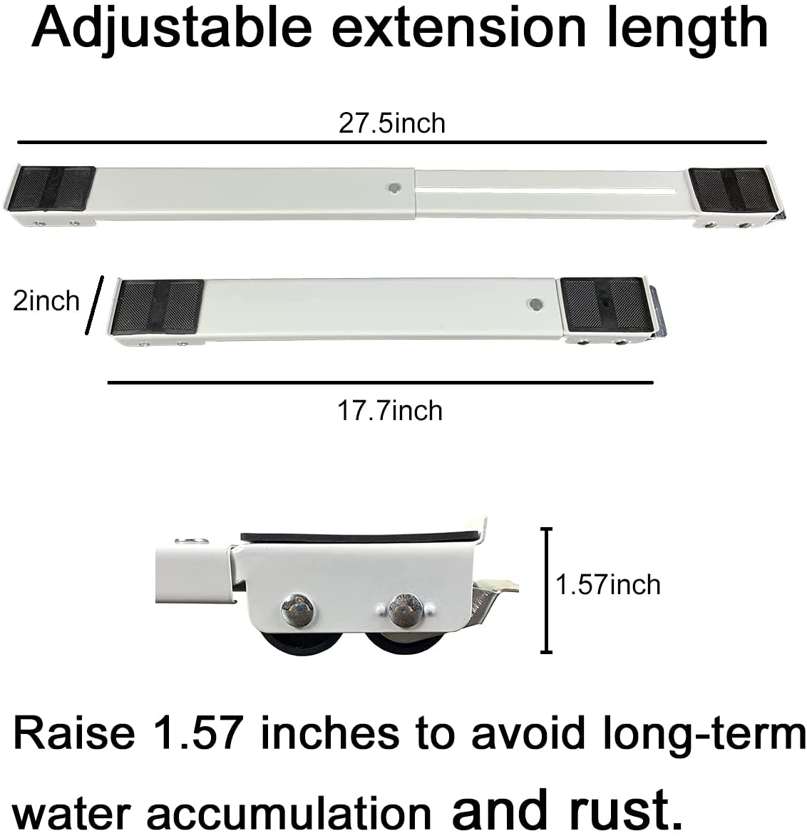 Heavy Duty Extensible Appliance Roller is Suitable for Washing Machines, Refrigerators, Dryers, Dishwashers