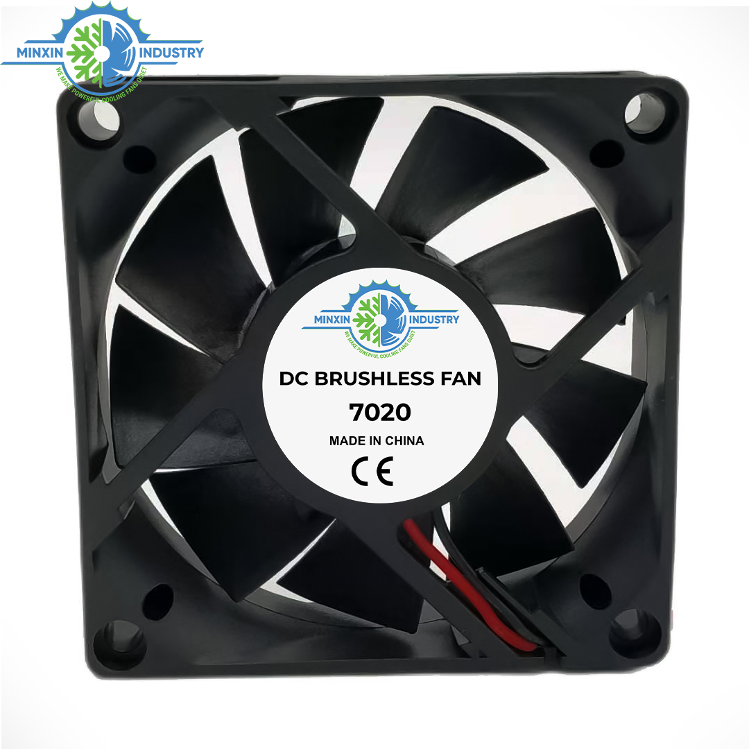 Chinese  Hot Sale 70x70x20mm 12v 24 Volt DC Exhaust Cooling Fan Suitable for Air Purifier Induction Cooker Dishwa