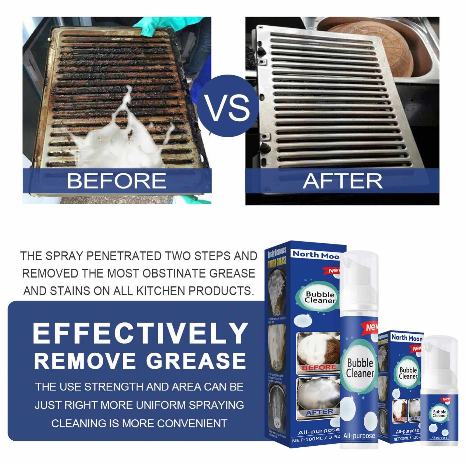 Dropshipping Agent Product Oil stain foamed kitchen range hood rust remover stove heavy oil stain cleaning bubble cleane