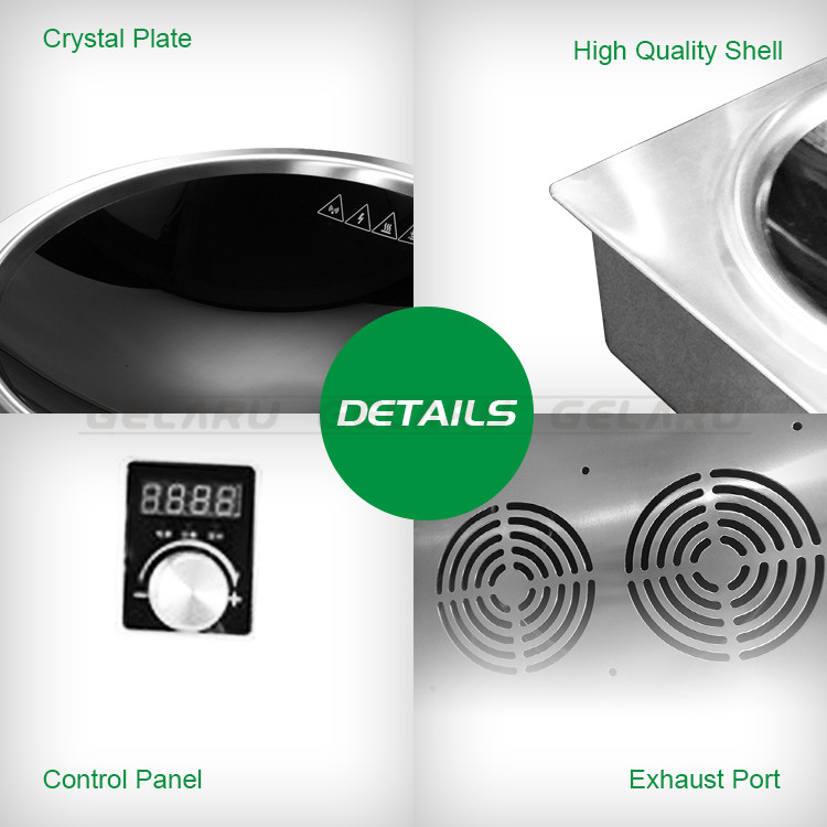 Aluminum Alloy  Kitchen Appliances Electromagnetic Built-in Cooktop Heating Machine Embedded Induction Cooker
