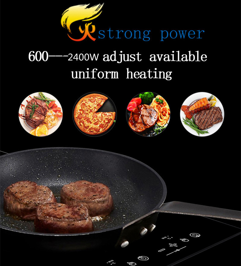 220V multifunctional 4 burner induction cooker cooktop  built in touch control induction stove