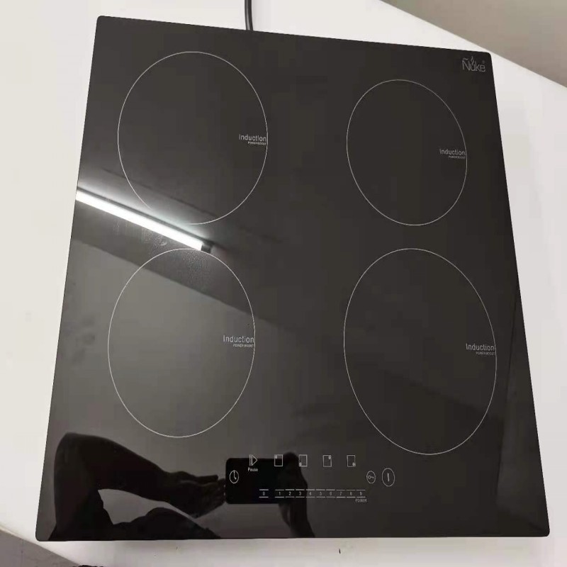 1800w four  Induction Burner with  Portable  black Induction Cooker Cooktop with Child Safety Lock & Timer