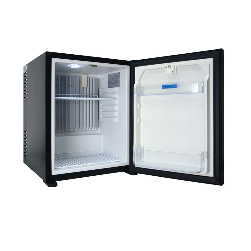 Single door refrigerator, slient low power consumption absorption refrigerator with tempered glass shelf