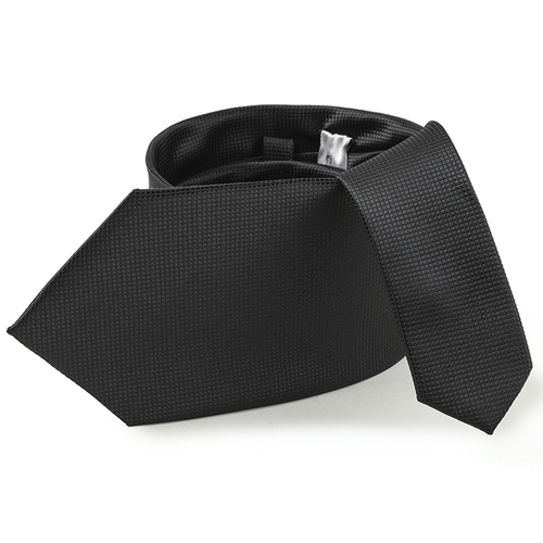Mens Solid Plain Small Neat Squares Neck Tie, Classic Eco-friendly Regular Silk feel Necktie Black Plaid Tie