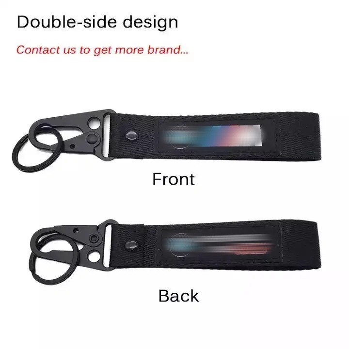  Flight Nylon Keyring Keychains JDM Racing Car Sport Fabric Key Holder Car Key Accessories Carabiner Lanyard Keych