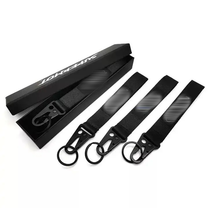  Flight Nylon Keyring Keychains JDM Racing Car Sport Fabric Key Holder Car Key Accessories Carabiner Lanyard Keych