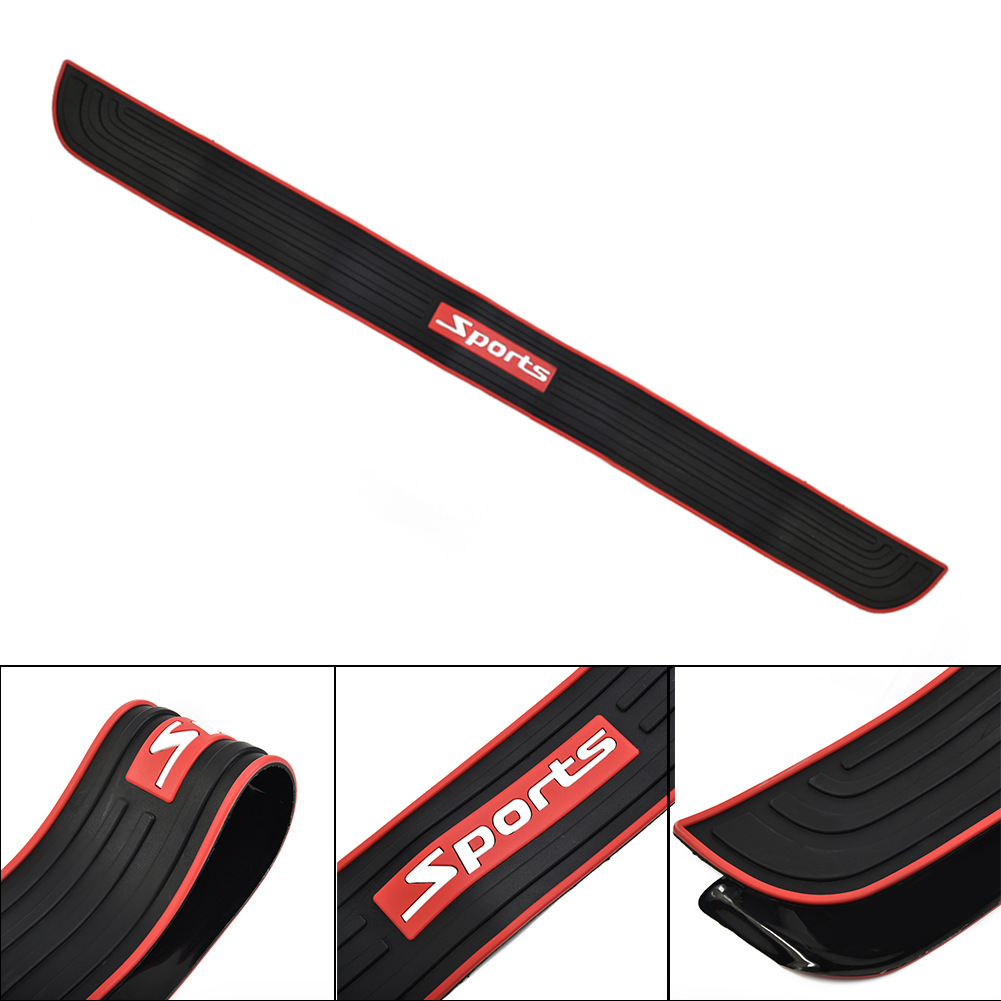 Car Rear Trunk Bumper Pvc Soft Glue Sticker Anti-Scratch Anti-Collision Protection Cover Strip Trunk Sill Guard Decal