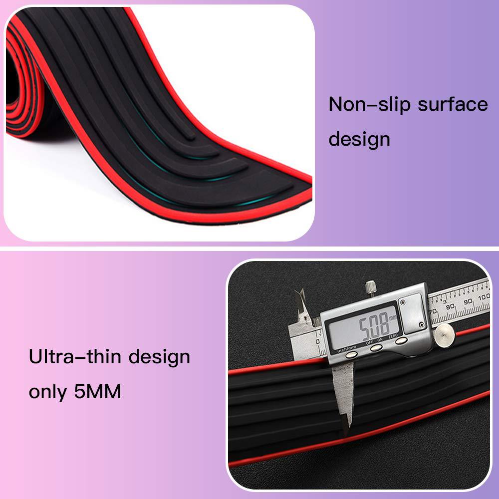 Car Rear Trunk Bumper Pvc Soft Glue Sticker Anti-Scratch Anti-Collision Protection Cover Strip Trunk Sill Guard Decal