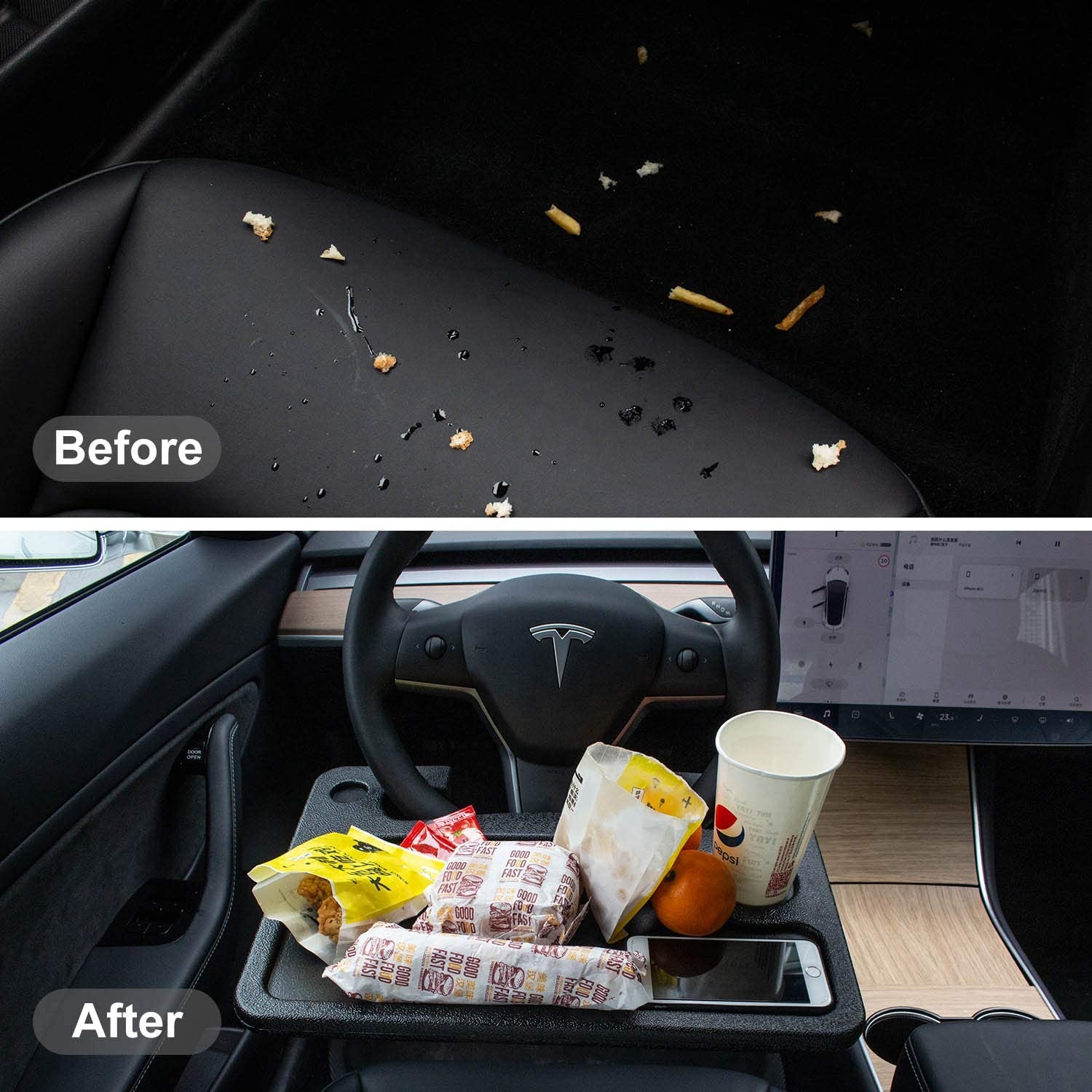 2023 Hot Selling Used Car Steering Wheel Tray for Writing Laptop Dining Food Drink Work Car Accessories
