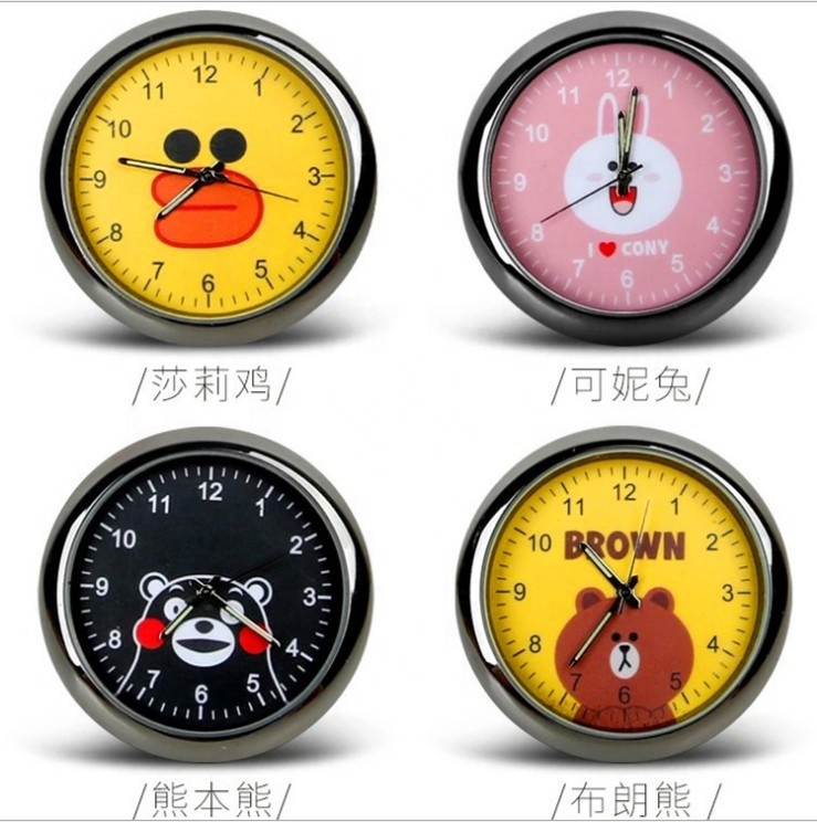 New Car Clock Ornaments Auto Watch Air Vents Outlet Clip Mini Decoration Automotive Dashboard Time Display Clock Car Acc