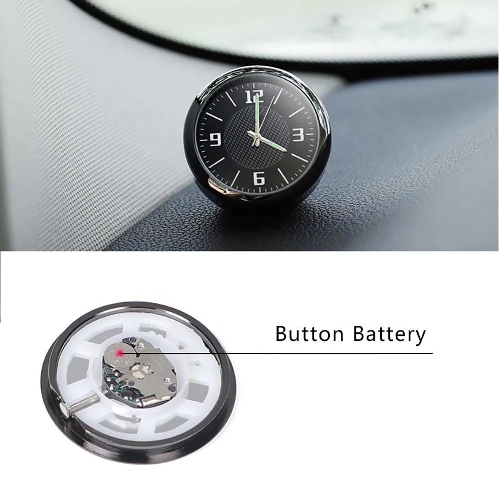 New Car Clock Ornaments Auto Watch Air Vents Outlet Clip Mini Decoration Automotive Dashboard Time Display Clock Car Acc